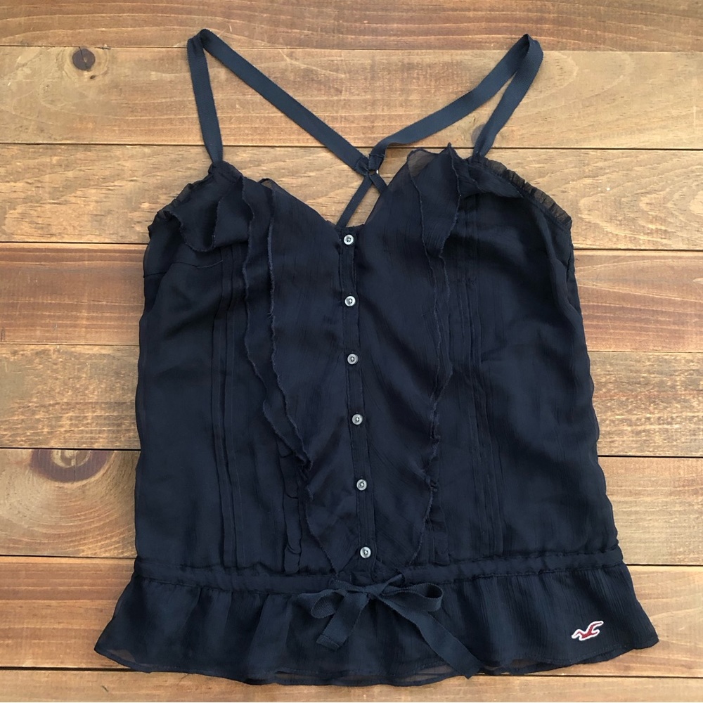 Hollister Button Up Ruffle Camisole